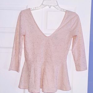 Forever 21 Floral print  peplum blouse